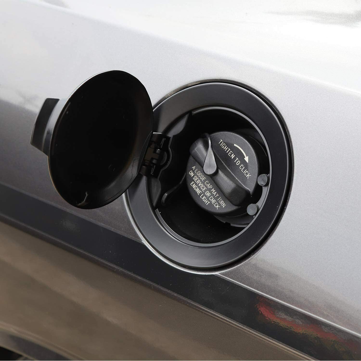 Fuel Filler Door Aluminum Alloy Gas Cap Cover for Dodge Challenger 2015
