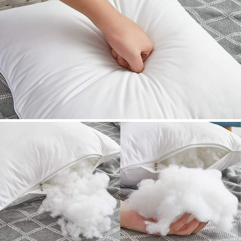 20 x 20 Pillow Inserts (Set of 2) - Throw Pillow Inserts with 100% Cotton Cover