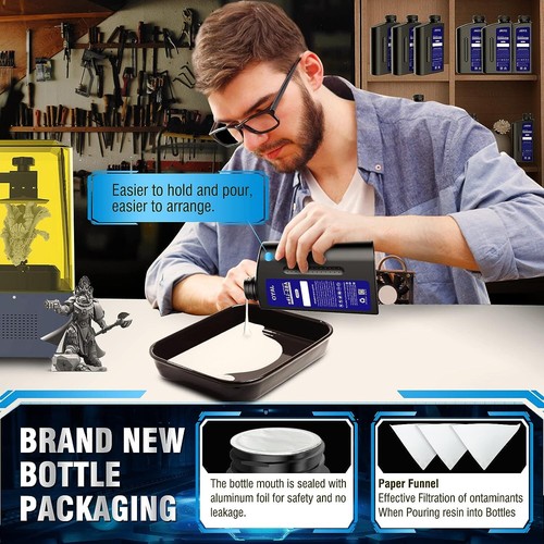 JAYO 1KG Photopolymer Resin/ABS-Like/Water Washable/Nylon-Like 4K LCD 3D Resin