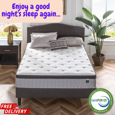 12in Hybrid Cooling Gel Spring Mattress Soft Twin Full Queen King Colchon Espuma