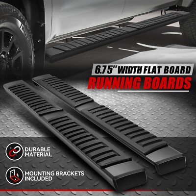 Для кабины 07-21 Tundra CrewMax шириной 6,75 мм Боковая подножка Nerf Bar Подножки черные