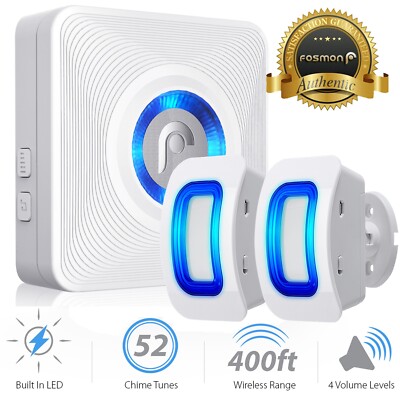 Home Security Wireless Outdoor Driveway Alarm Doorbell 2 Motion Sensor Detector