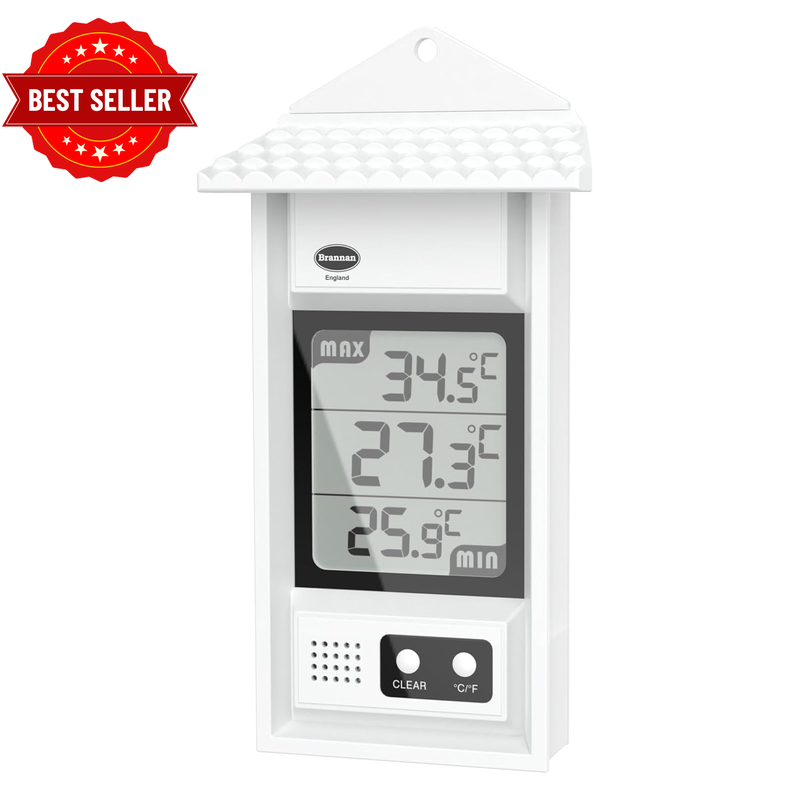 Digital Max Min Greenhouse Thermometer - Monitor Max and Min Temperatures in the