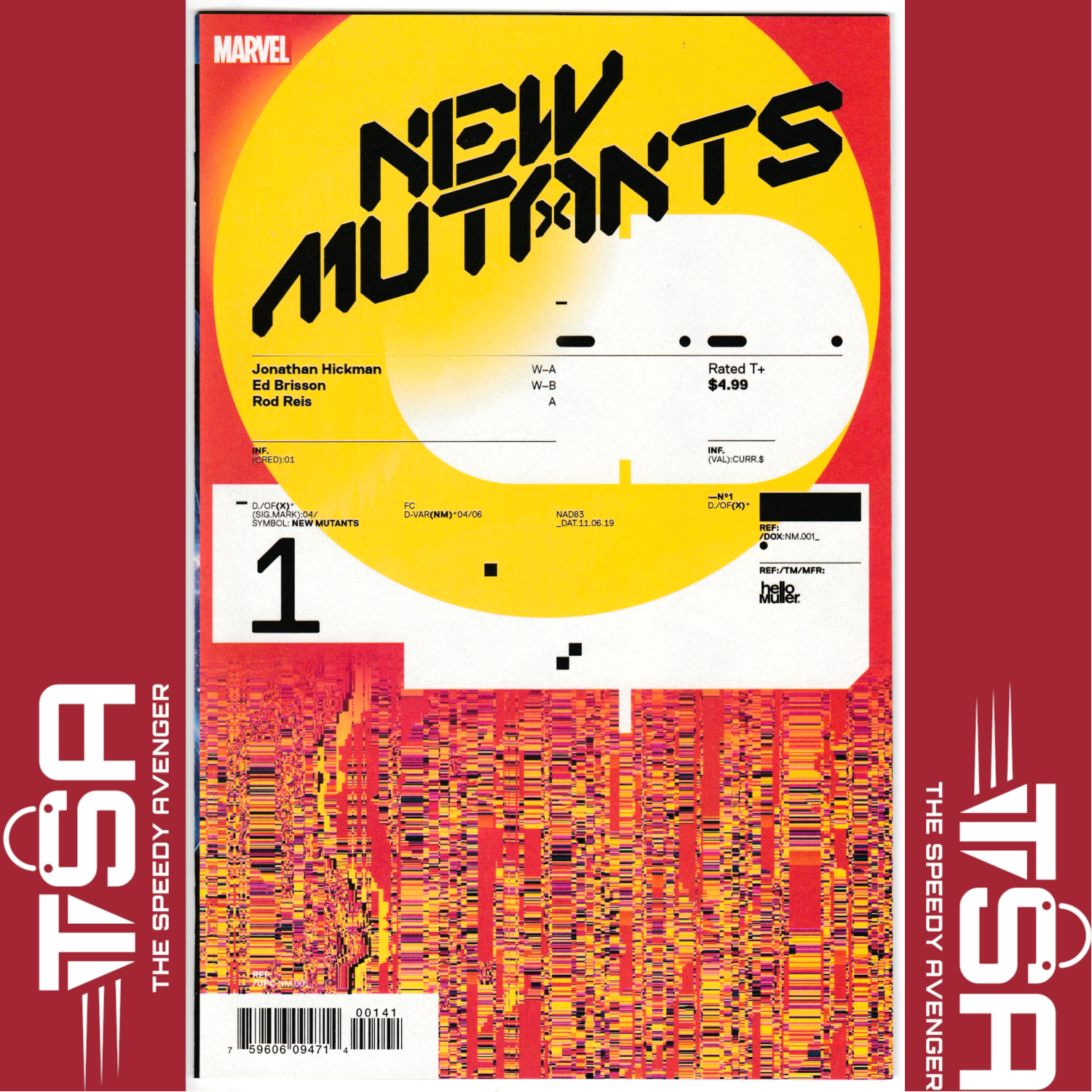 NEW MUTANTS #1 (Vol 4 2019) Tom Muller Design Variant 1:10 Incentive Ratio
