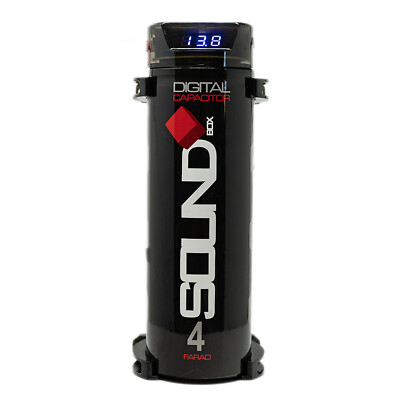 SoundBox SCAP4D, 4 Farad Digital Capacitor w/ Distribution Top