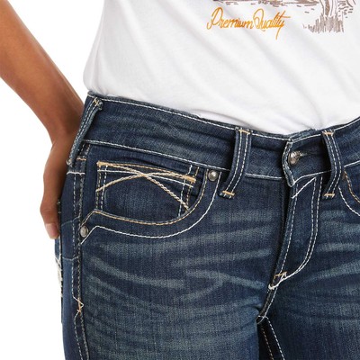 Pre-owned Ariat R.e.a.l. Mid Rise Stretch Whipstitch Boot Cut Jean In Not Available