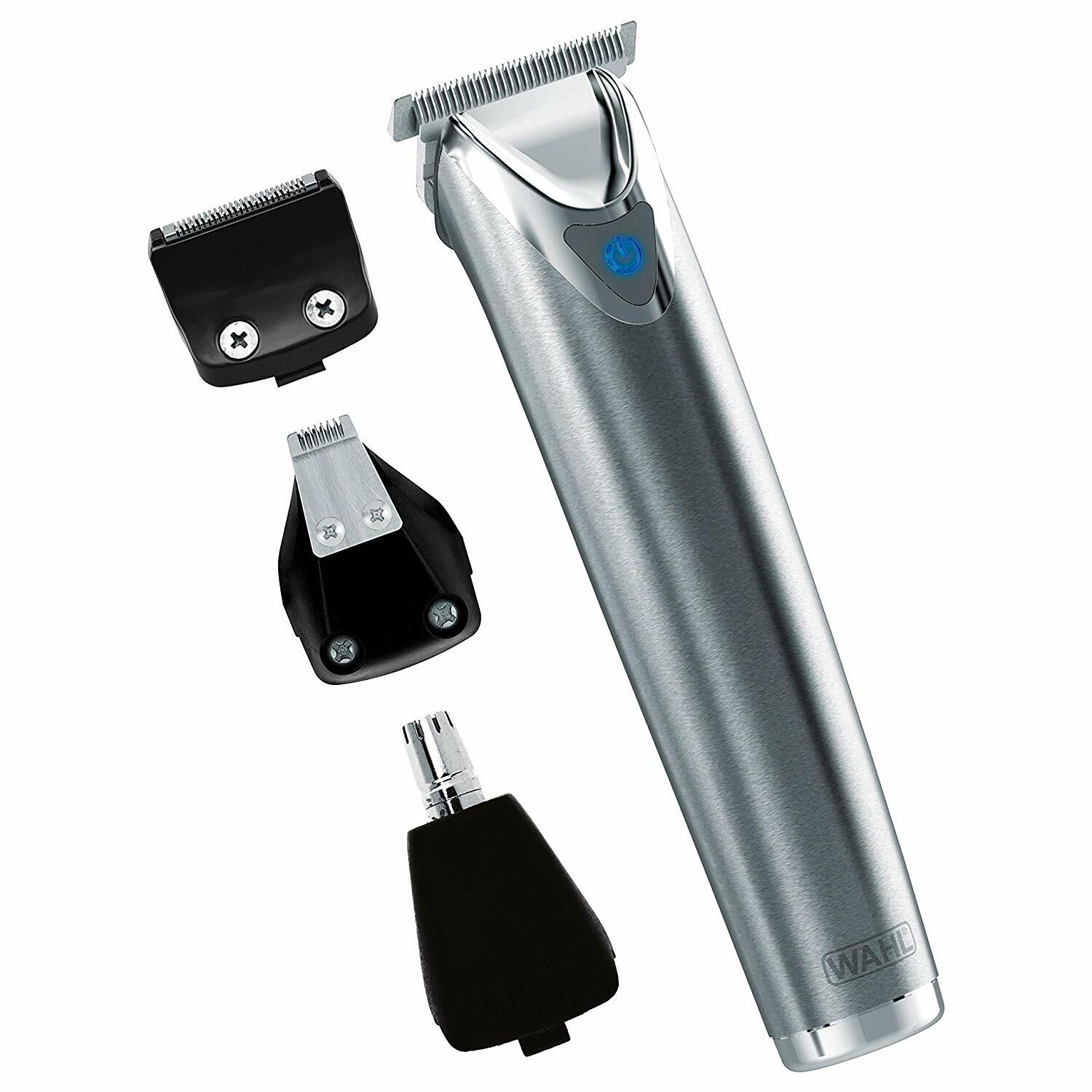 Wahl Stainless Steel Lithium Ion Beard Trimmer Grey 9818 ...