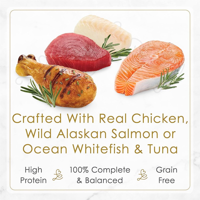  Fancy Feast Purina Gourmet Wet Cat Food Variety Pack Petites Pate (12) 2.8 oz.