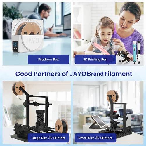 [BUY 6 PAY 4]JAYO 1.1KG PLA Meta PETG SILK PLA+ ABS 3D Printer Filament 1.75mm 