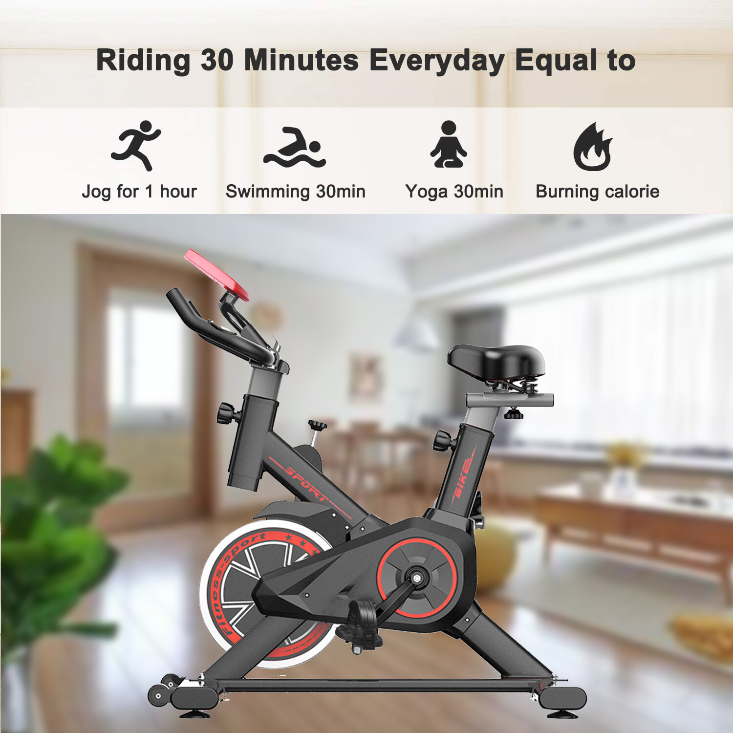 Indoor Fitness Fahrrad Heimtrainer Trimmrad Hometrainer Ergometer Speedbike DE