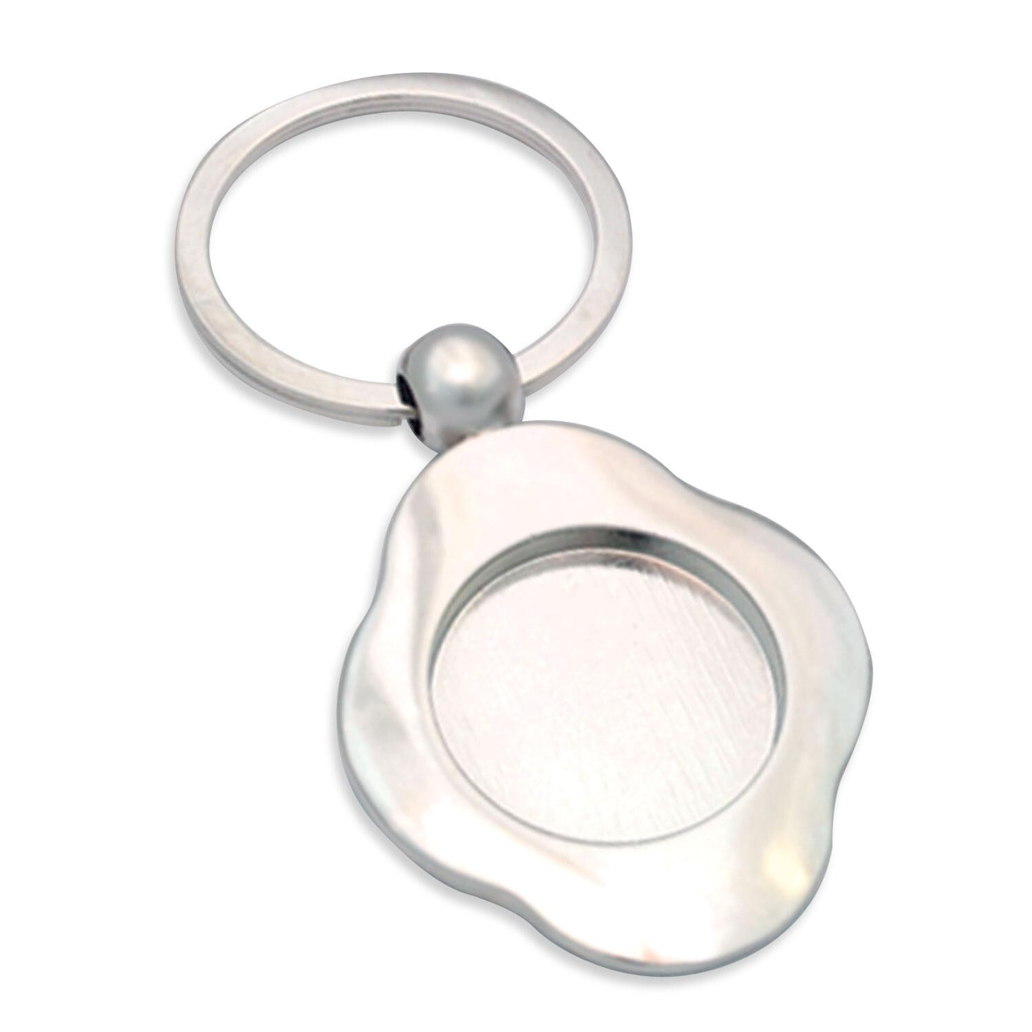 Aanraku Cabochon Key Ring with 1" Diameter Bezel