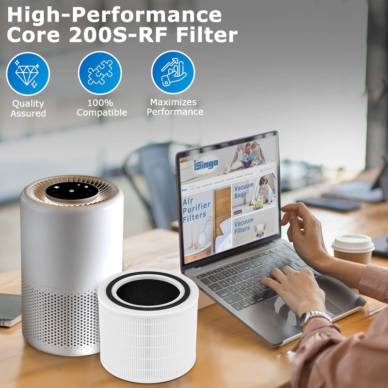 Core 200S Replacement Filter for LEVOIT Core 200S Smart WiFi Air PuriFier, 3-in-