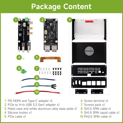 Waveshare Multi-functional All-in-one Mini-Computer Kit for Raspberry Pi 5