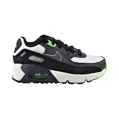 

Nike Air Max 90 LTR SE 2 для маленьких детей, черный/обсидиан-кричащий зеленый (DN4377 001), Black/obsidian-scream green