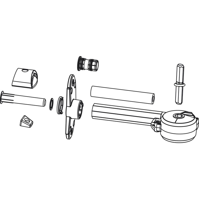 Maco Rustico LadeninnenÃ¶Ffner-Getriebe Blr L210 Mit Achtkant, Schwarz (105300)