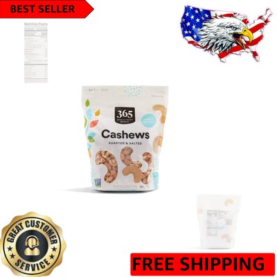 Deluxe Roasted & Salted Cashews - Value Size 24 Ounce Pack for Snack Lovers
