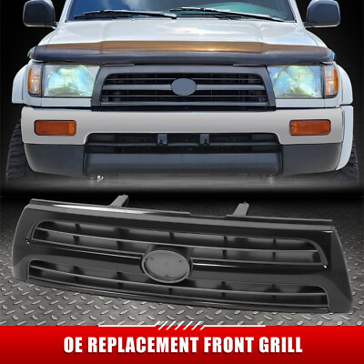 Для 99-00 Toyota 4Runner OE Style Черная серебристая передняя решетка радиатора с эмблемой