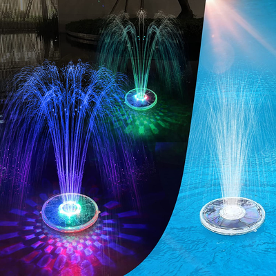 FineBud Solar Pool Fountain with Underwater Lights,6 Lighting Modes Floating for