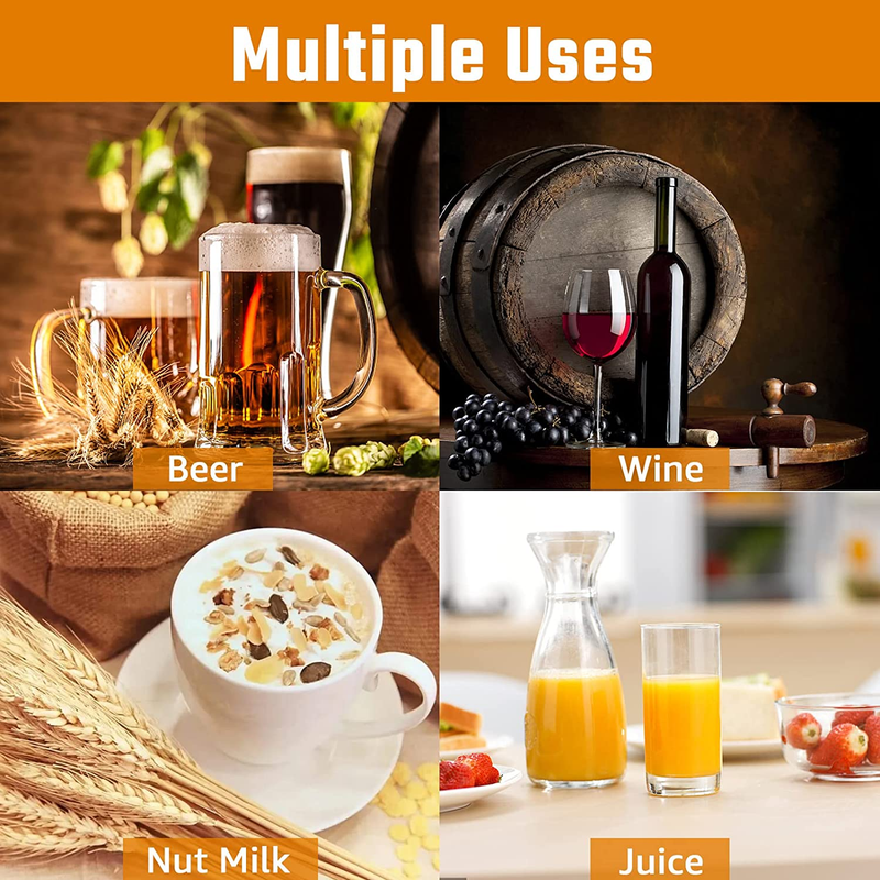 Hilangsan Brew Bag Food Safe Straining Bag 180 Micron Fine Mesh Bag Reusable  