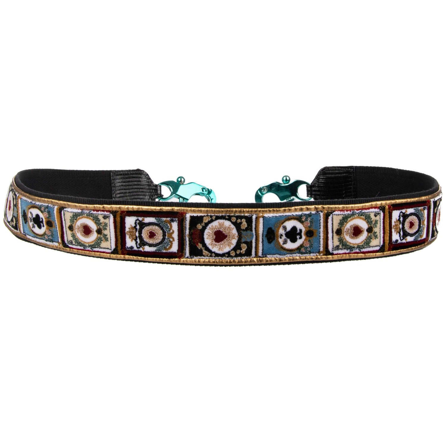 

DOLCE - GABBANA Бархатная сумка с ручкой для игральных карт в форме сердца Черный Синий 10073