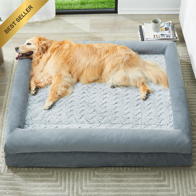 Orthopedic Dog Beds for Large Dogs, Extra Large Waterproof Dog Couch with Remova