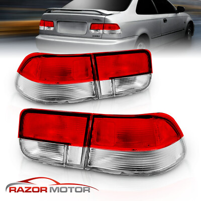 For 1996 1997 1998 1999 2000 Honda Civic 2DR Coupe Factory Style Tail lights Set