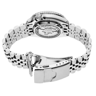 Pre-owned Seiko 5 Sports Men's Watch Silver-tone 42.5mm Stainless Steel Ssk005k1