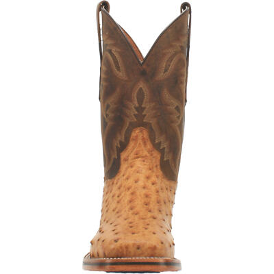 Pre-owned Dan Post Men's Kershaw Full Quill Ostrich Boot Dp4951 In Brown