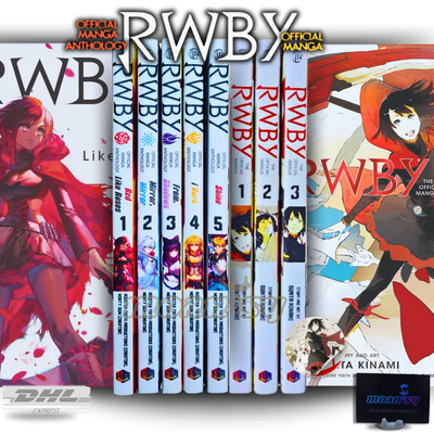 RWBY Anthology Manga Vol 1-5 & 1-3 English Full Set Comic Books New by Monty Oum