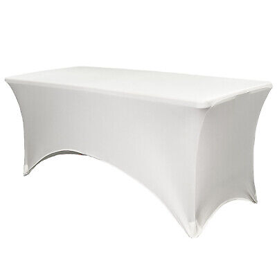 YCC Linens - Stretch Spandex Table Covers, Fitted Rectangular Tablecloths