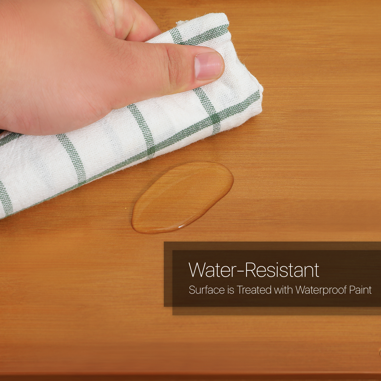 Brown Bamboo Slat Panel [ROTATABLE BOOKSHELF] Open Shelving Magzine Storage Rack