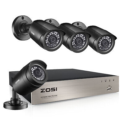 ZOSI 5mp Lite 8CH DVR 1080p Security Camera System Outdoor H.265+ Home CCTV Kit