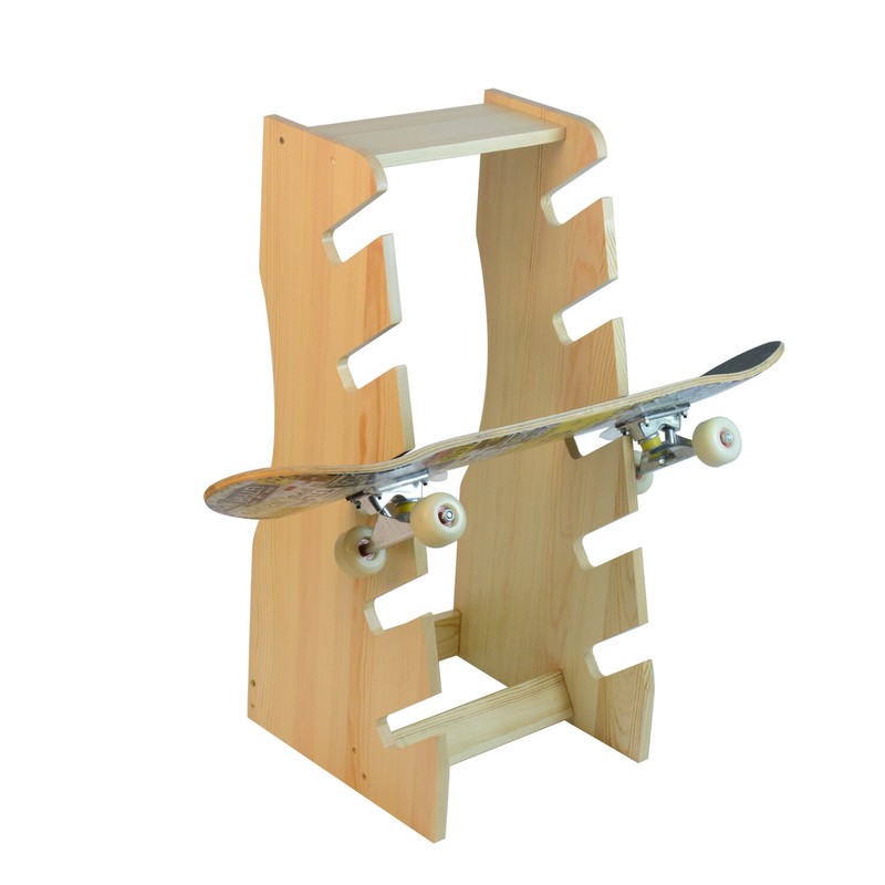5-Layer Skateboard Floor Stand Display Rack Longboard Snowboard Storage Rack