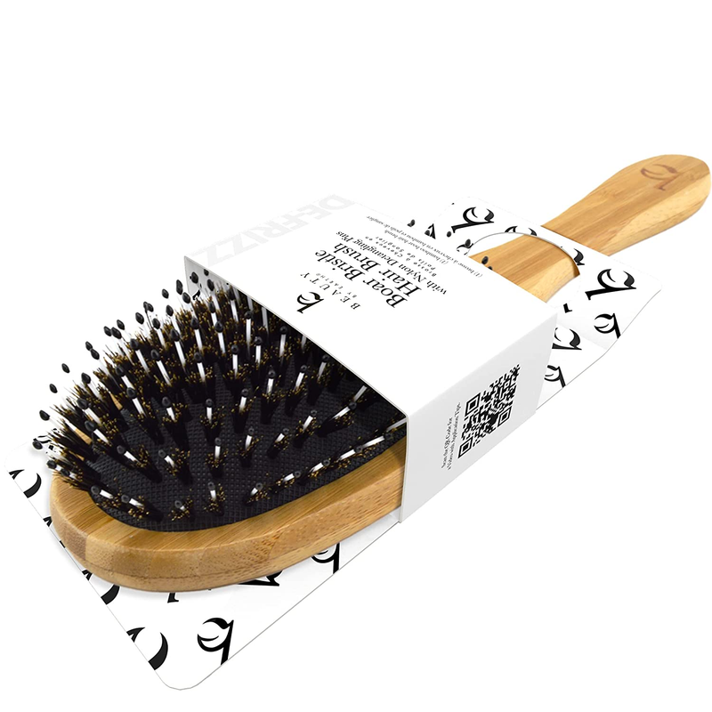 Boar Hair Brush for Fine Hair - Boar Bristle Hair Brush for Thick Hair - Boar Br