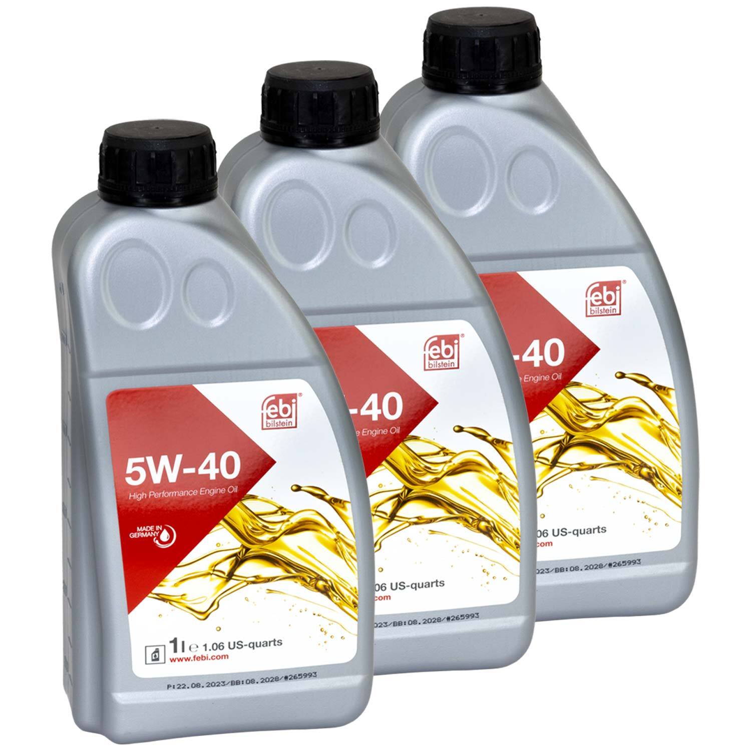 Motoröl Motor Öl Febi 32936 SAE 5W-40 3 X 1 Liter für Alfa