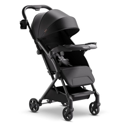 Mompush Lithe V2 Lightweight Stroller + Snack Tray, Ultra-Compact Fold