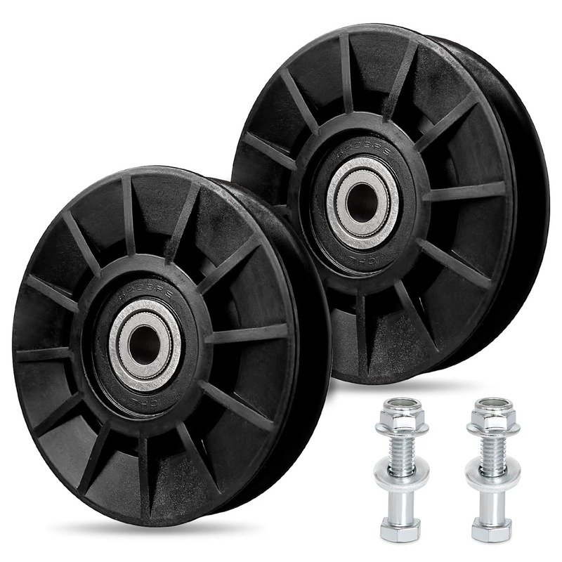 V-Idler Pulley 2 Pack for Husqvarna Craftsman AYP YT3000 YTH21K46 42" 54" Deck