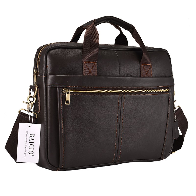Herrentasche Arbeitstasche UmhÃ¤Ngetasche Leder Business Aktentasche Laptoptasche