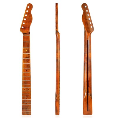 Tele Style Electric Guitar Neck 21 Frets  Canada Maple for TL DIY Replacement