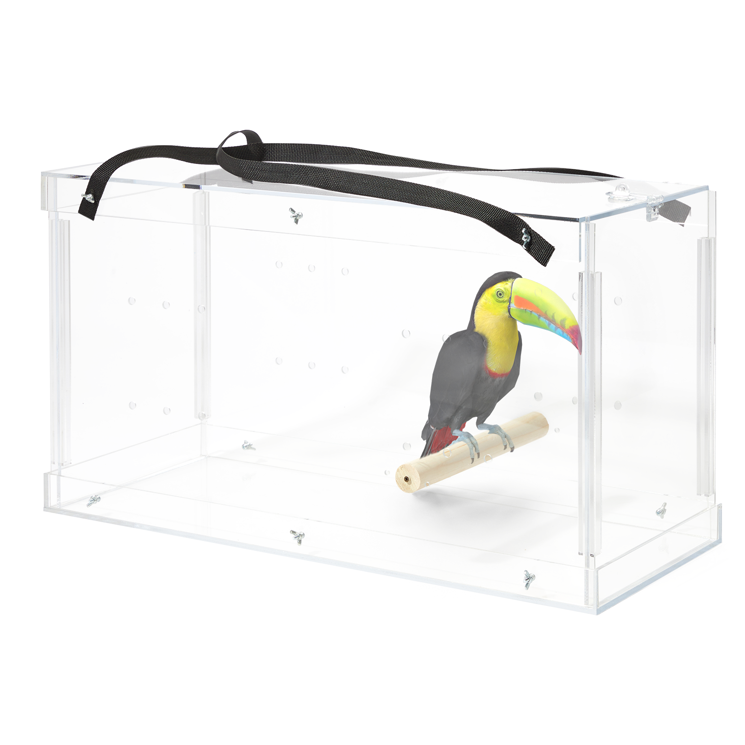 S Bird Macaw Carrier Bird Acrylic Cage