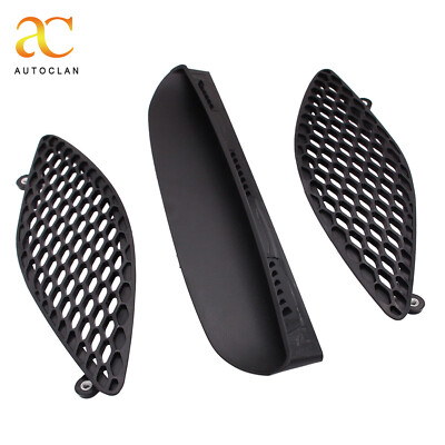 Black Center Hood Scoop Grille Insert Bezel Set for 2015-2020 Dodge Charger SRT
