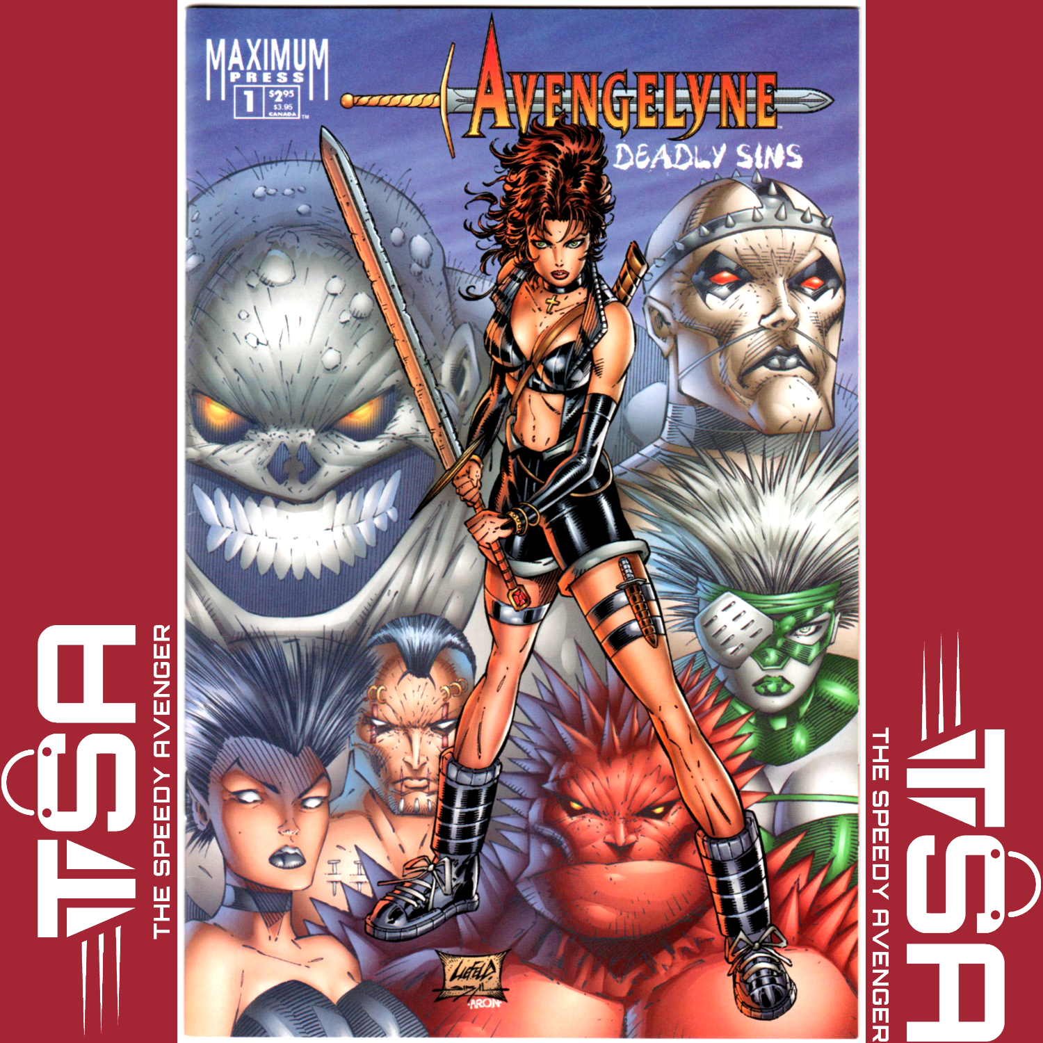 AVENGELYNE DEADLY SINS #1 Rob Liefeld Regular Cover A Maximum Press Comics 1996