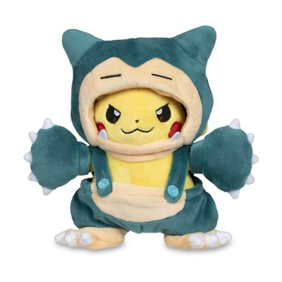 Pokemon Snorlax Poké Maniac Costume Pikachu  Soft Plush Toy Stuffed Doll  -8 In