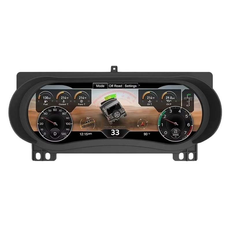 Digital Instrument Cluster Display For Jeep Wrangler JL 2018-2023 Speedometer 12