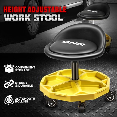 механическое сиденье на колесиках с регулируемой высотой 350 фунтов, гаражный стул Creeper, рабочее кресло