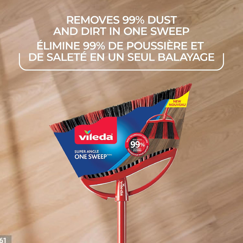 Oskar Broom with Dustpan and 1 One Sweep Broom | Indoor and Outdoor | Broom with