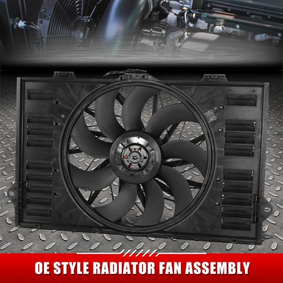 Для 10-16 Porsche Panamera 4.8L V8 8-цилиндровый Вентилятор охлаждения радиатора в сборе