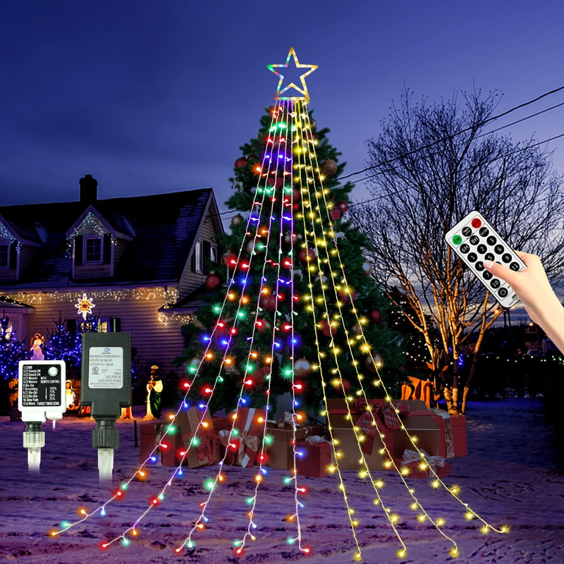 ライト/ランタン NATAL BONBONERO ND ver. COLORS ONE COLOR WBao Solar Christmas Lights Outdoor 200LED 8.4ft x 5.2ft