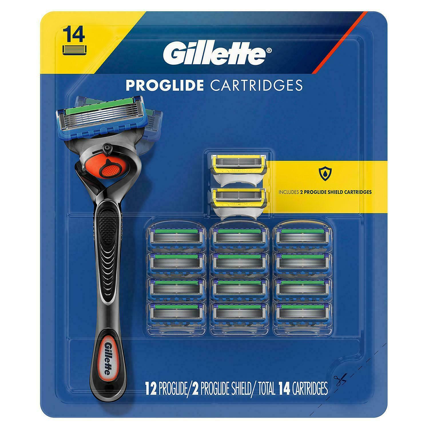 Gillette 12 ProGlide + 2 ProGlide Shield Razor Cartridges