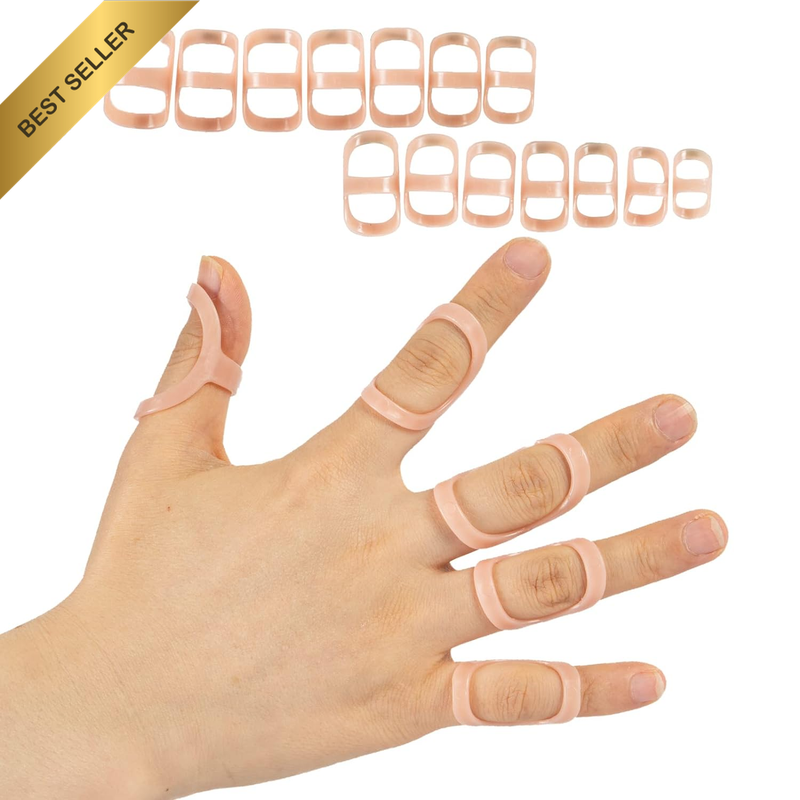 14 Pcs Finger Splints Kit for Arthritis, Mallet Finger - Thumb Splint, Trigger F